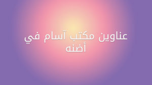 عناوين مكاتب آسام في أضنه