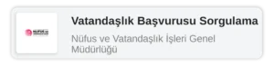 Vatandaşlık Başvurusu Sorgulama